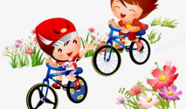 骑自行车漫画,穿梭都市的悠闲时光